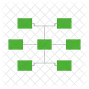 Organizational Chart Hierarchy Network Structure Icon