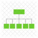 Organizational Chart Hierarchy Network Structure Icon