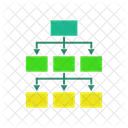 Organizational Chart Hierarchy Network Structure Icon