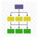 Organizational Chart Hierarchy Network Structure Icon
