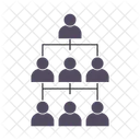 Organizational Chart Hierarchy Network Structure Icon
