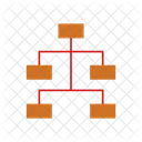 Organizational Chart Hierarchy Network Structure Icon