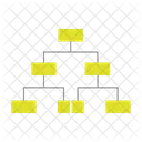 Organizational Chart Hierarchy Network Structure Icon