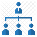 Organizational Structure Hierarchy Business Structure Icon