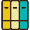 Bookshelf Organized Books Icon