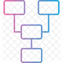 Organize Flowchart Hierarchy Icon