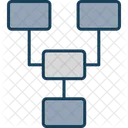 Organize Flowchart Hierarchy Icon