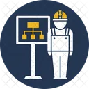 Organograma Diagrama De Engenheiro Grafico De Engenheiro Ícone