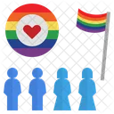 Orgoglio Lgbtq Sfilata Icon