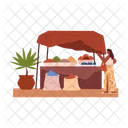 Oriental Market Asian Shop Icon