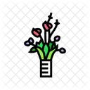 Orientalisch Blume Anordnung Symbol