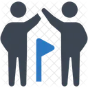 Oriented business team  Icon