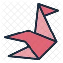 Origami Paper Folding Crane Origami Icon