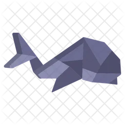 Origami Dolphin  Icon