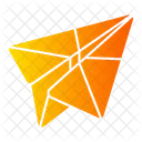 Origami-Flugzeug  Symbol