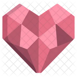 Origami Heart  Icon