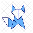 Origami Fox Toy Icon