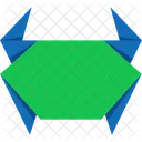 Origami-Krabbe  Symbol