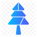 Origami Pine Tree  Icon