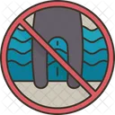 Orinar Piscina Prohibido Icono