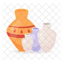 Ornamental vibrant vases  Icon