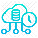 Database Cloud Dati Cloud Timer Icon