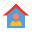 Orphanage Home Man Icon