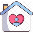 Orphanage Home Man Icon