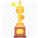 Oscar Award Trophy Winner Icon