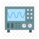 Oscilloscope Signal Waveform Icon
