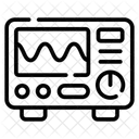 Oscillograph Oscilloscope Apparatus Icon