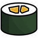 Oshinko Maki Rice Food And Restaurant Symbol