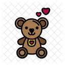 Osito De Peluche Abrazo Amor Icono