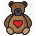 Oso Animal Peluche Icono