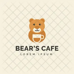 Obtén Cafe Oso Logo Icon de por descarga gratuita en Logotipos Logo ...