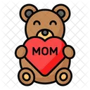 Oso De Peluche Dia De La Madre Mama Icono