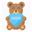 Oso De Peluche Dia De La Madre Mama Icono