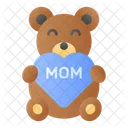 Oso De Peluche Dia De La Madre Mama Icono