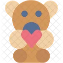 Oso De Peluche Amor Animales Icono