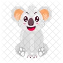 Oso Koala Sonriente Feliz Icono