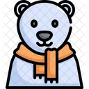 Oso Polar Invierno Icono