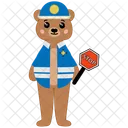 Oso policia  Icono