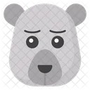 Oso Triste Cara De Oso Polar Cabeza De Oso Icono