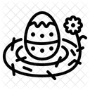 Osterei Eiernest Eiersuche Symbol