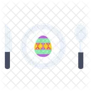 Ostern Ei Essen Symbol