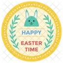 Osterlogo Design Frohe Ostern Abzeichen Osteremblem Icon