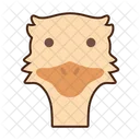 Ostrich Bird Animal Icon
