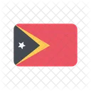 Osttimor Flagge Land Icon