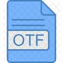 Otf Arquivo Formato Ícone