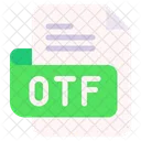 Otf Documento Arquivo Ícone